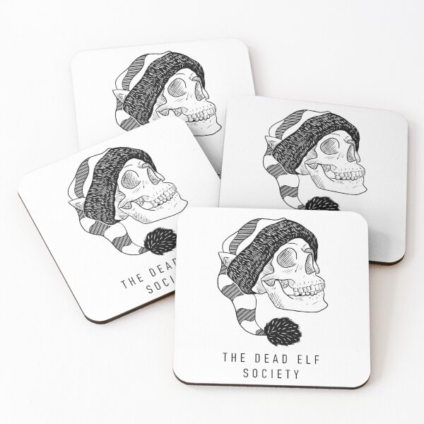 Item preview, Dead elf society skull print designed and sold by Andy Maffo Makes Art.