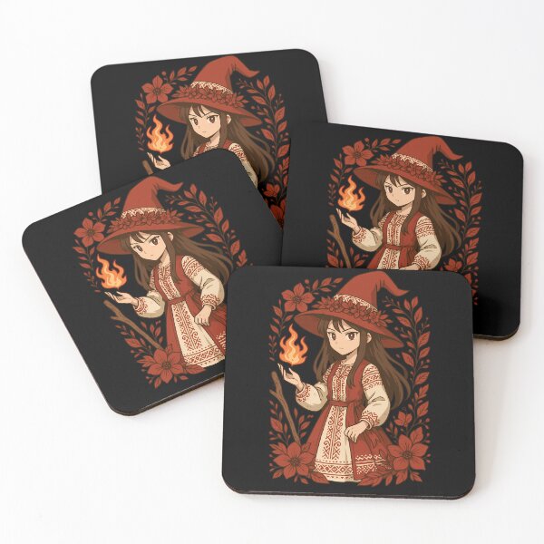Item preview, Slavic Anime Witch – Folk Magic Illustration designed and sold by Myth-LegendArt.