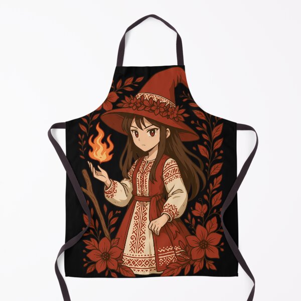Item preview, Slavic Anime Witch – Folk Magic Illustration designed and sold by Myth-LegendArt.