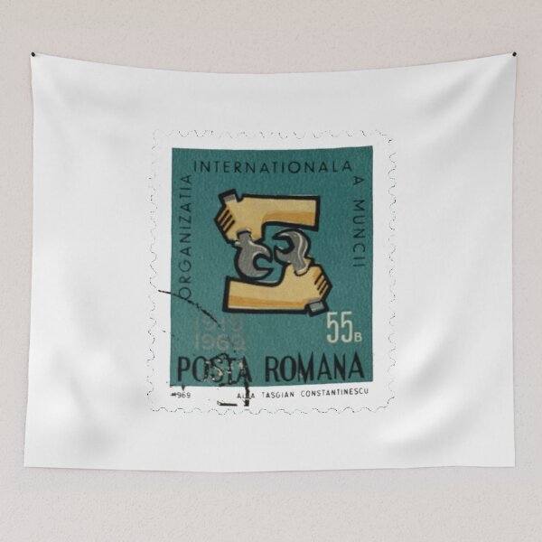 Item preview, Posta Romana Hand Tools Vintage Postage Stamp designed and sold by red-amber65.