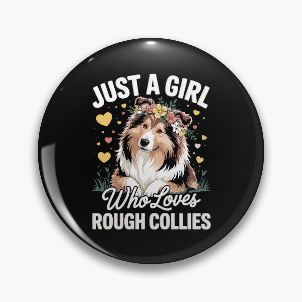 Item preview, Just A Girl Who Loves Rough Collies Dog Floral Women Girls  designed and sold by FadeOfThrone.