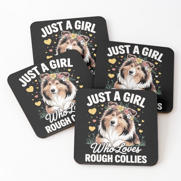 Item preview, Just A Girl Who Loves Rough Collies Dog Floral Women Girls  designed and sold by FadeOfThrone.
