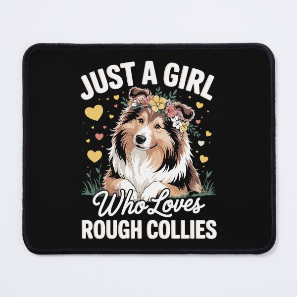 Item preview, Just A Girl Who Loves Rough Collies Dog Floral Women Girls designed and sold by FadeOfThrone.