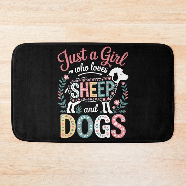 Item preview, Just A Girl Who Loves Sheeps And Dogs Floral Flower Farmer  designed and sold by MarryIsMonth.