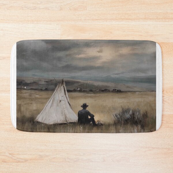 Item preview, Solitary cowboy by a Tent designed and sold by lautir.