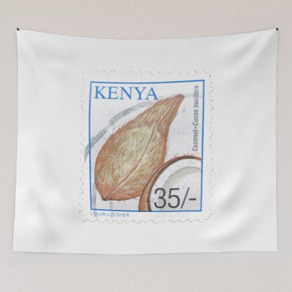 Item preview, Kenya Coconut Vintage Postage Stamp designed and sold by red-amber65.
