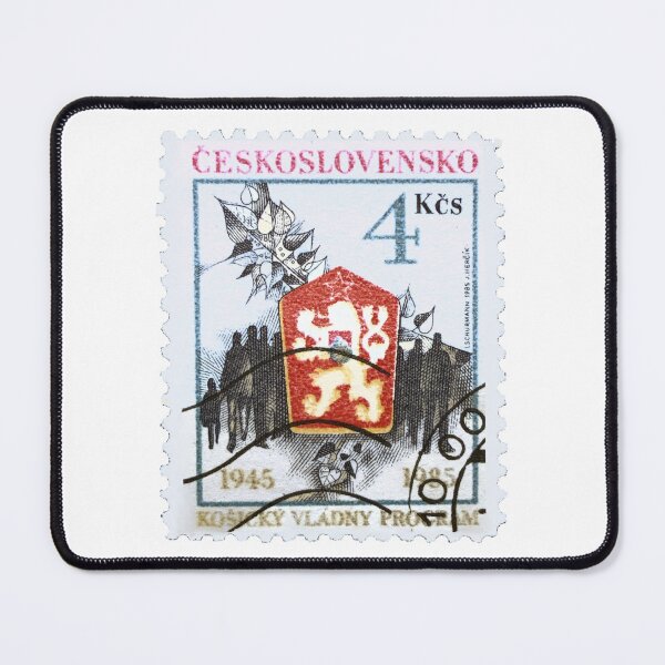 Item preview, Czech Republic Red Shield Vintage Postage Stamp designed and sold by red-amber65.