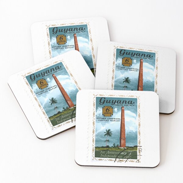 Item preview, Guyana South America Chateau Margot Vintage Postage Stamp designed and sold by red-amber65.