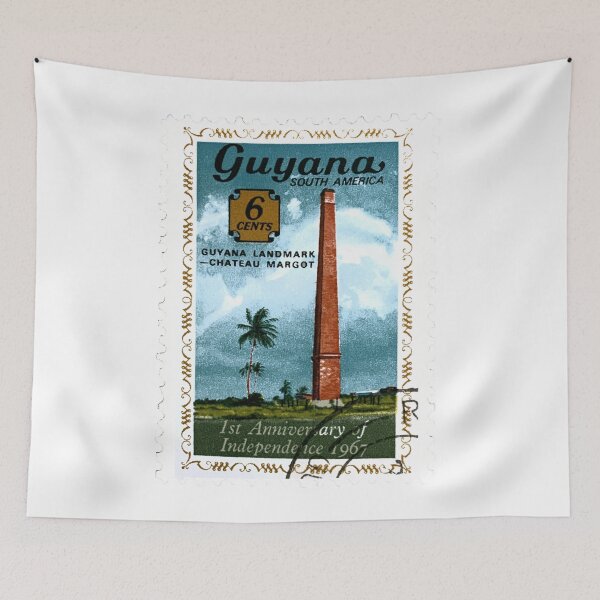 Item preview, Guyana South America Chateau Margot Vintage Postage Stamp designed and sold by red-amber65.