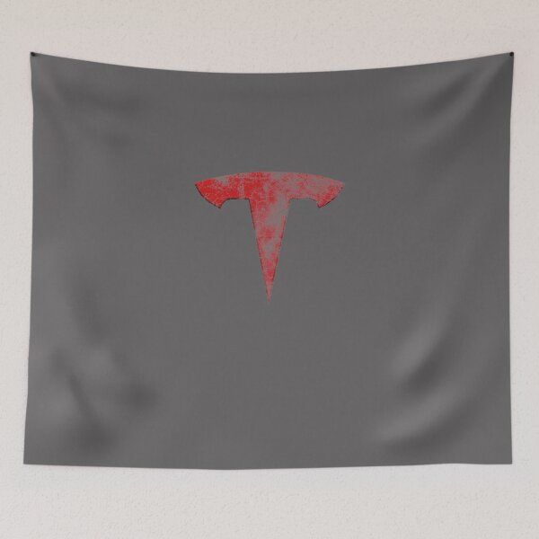 Item preview, TESLA GRUNGE WEATHERED LOGO designed and sold by LarktBotelho.