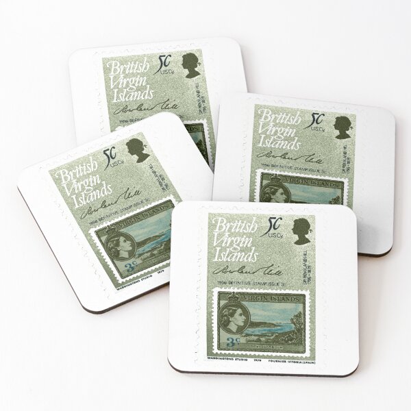Item preview, British Virgin Islands Vintage Postage Stamp designed and sold by red-amber65.