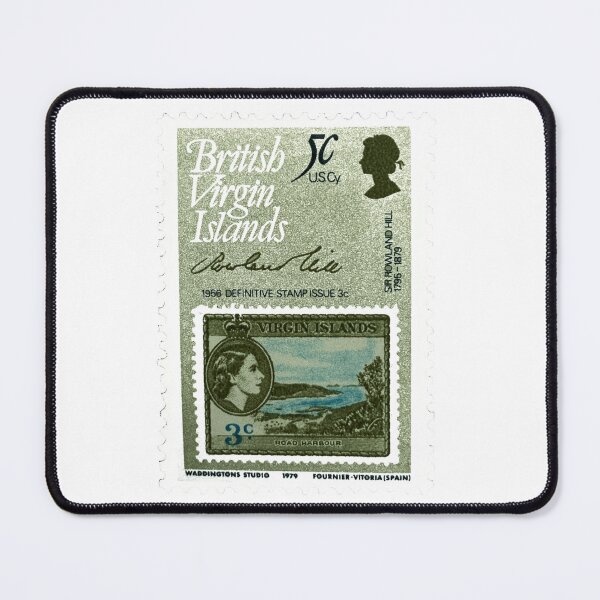 Item preview, British Virgin Islands Vintage Postage Stamp designed and sold by red-amber65.