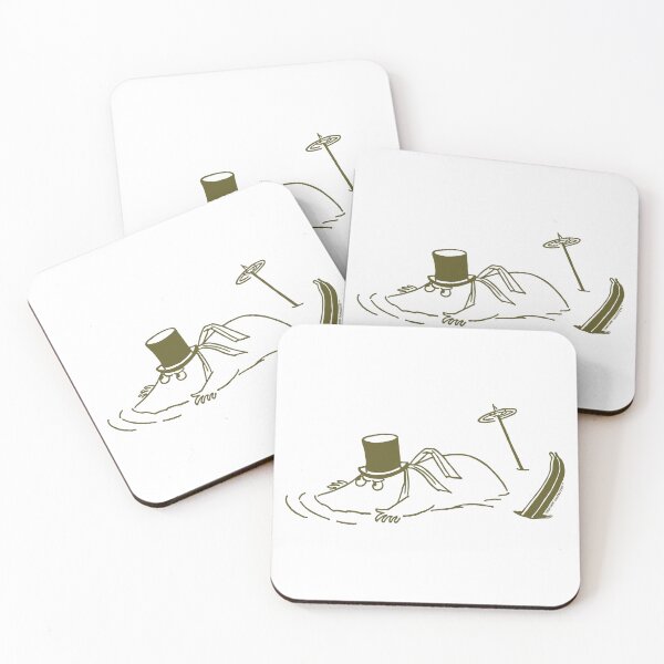 Item preview, Olive Skiing Moominpappa Stuck In Snow Winter Games designed and sold by MoominStore.