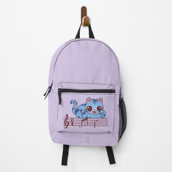 Item preview, Blue Derpy Cat on Music Notes designed and sold by BGMeYou.