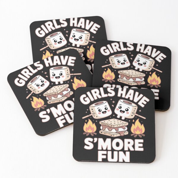 Item preview, Funny Camping Smores Girls have Smore Fun Cute Kawaii Smores  designed and sold by NailMolisa.