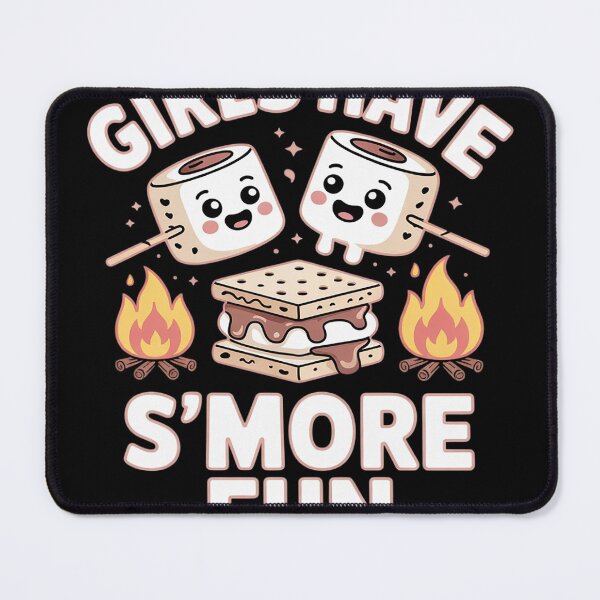 Item preview, Funny Camping Smores Girls have Smore Fun Cute Kawaii Smores designed and sold by NailMolisa.
