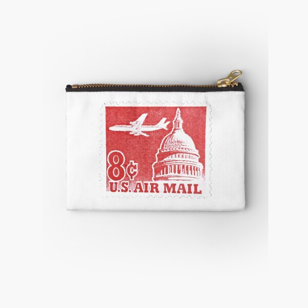 Item preview, American USA 8c Air Mail Red Vintage Postage Stamp designed and sold by red-amber65.