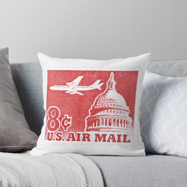 Item preview, American USA 8c Air Mail Red Vintage Postage Stamp designed and sold by red-amber65.