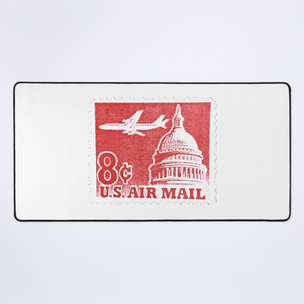 Item preview, American USA 8c Air Mail Red Vintage Postage Stamp designed and sold by red-amber65.