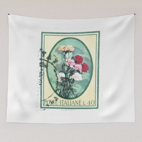Item preview, Vase Of Flowers Italy Vintage Postage Stamp designed and sold by red-amber65.