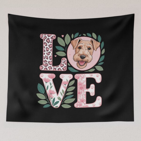 Item preview, Love My Lakeland Terrier Dog Lovers Floral Cute for Men Women  designed and sold by FadeOfThrone.