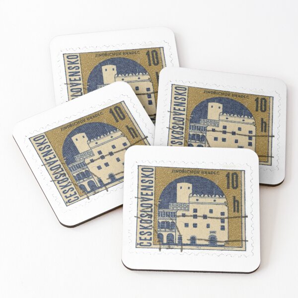 Item preview, Czech Republic Town Skyline Vintage Postage Stamp designed and sold by red-amber65.