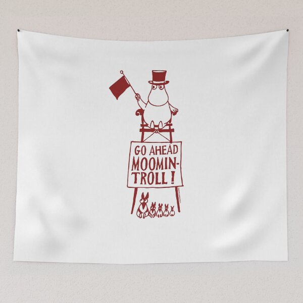 Item preview, Red Moominpappa Winter Games Go Ahead Moomintroll! designed and sold by MoominStore.