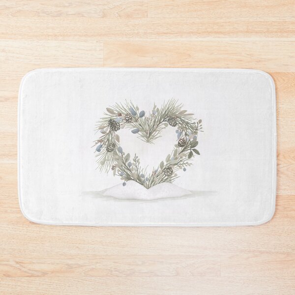 Item preview, Winter Green Heart Wreath designed and sold by InkoraStudios.