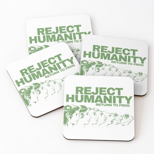 Item preview, Reject Humanity Meme, Weirdcore Vintage Frog, Animorphs Evoloution, Frogcore Gift designed and sold by toongstudio.