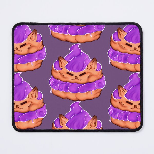 Item preview, Ube cat cream puff designed and sold by Squiddythings.