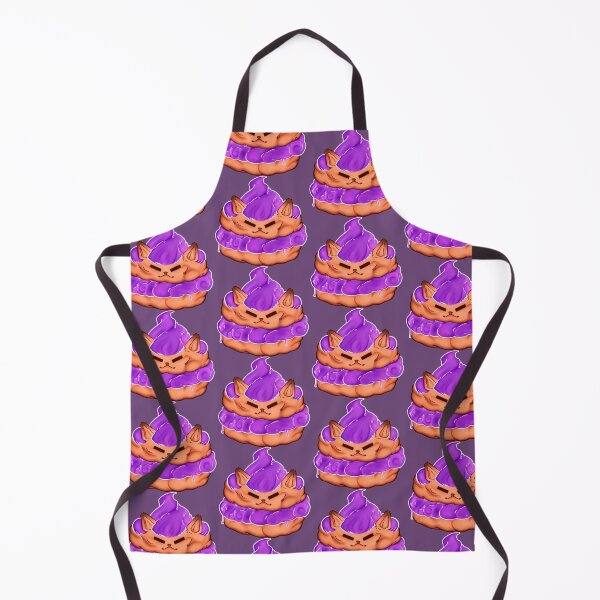 Item preview, Ube cat cream puff designed and sold by Squiddythings.