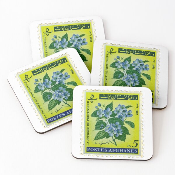 Item preview, Afghan Flower 1962 Vintage Postage Stamp designed and sold by red-amber65.