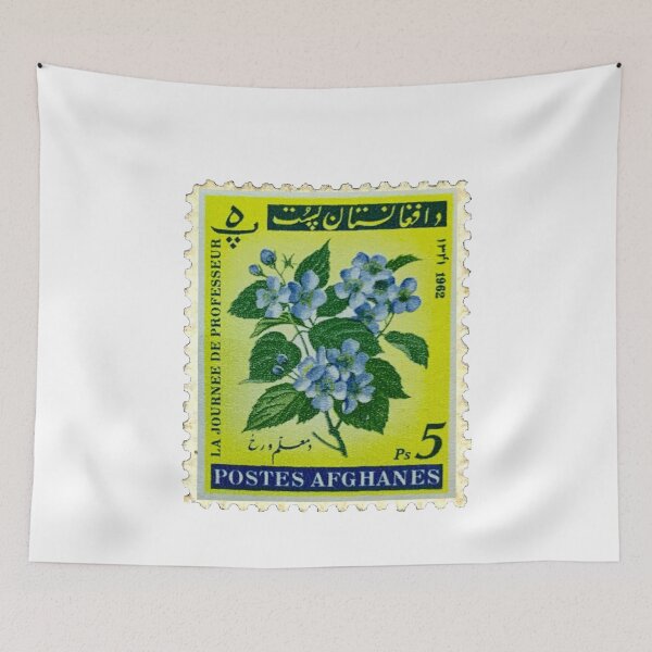 Item preview, Afghan Flower 1962 Vintage Postage Stamp designed and sold by red-amber65.