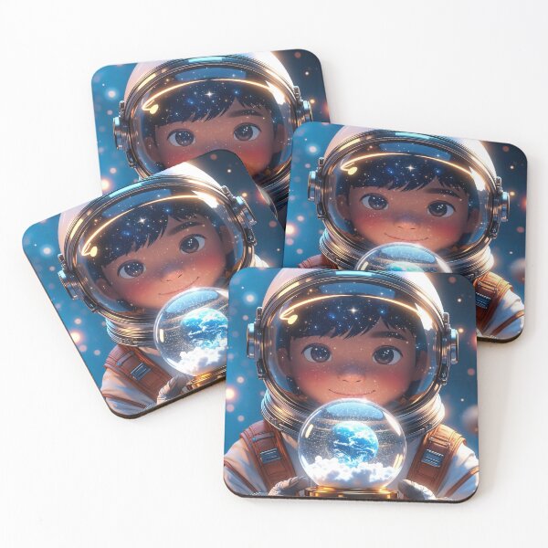 Item preview, Young Astronaut Holding Magical Earth Globe designed and sold by Jagruti_Artzone.