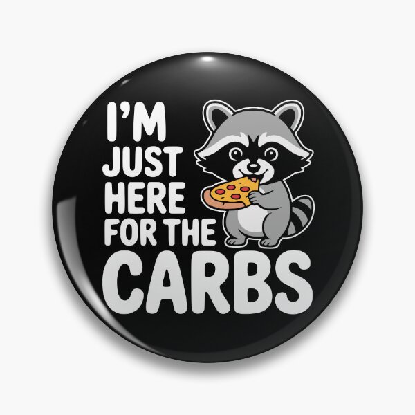 Item preview, I'm Just Here For The Carbs! Funny Foodie Pun designed and sold by PMCreative.