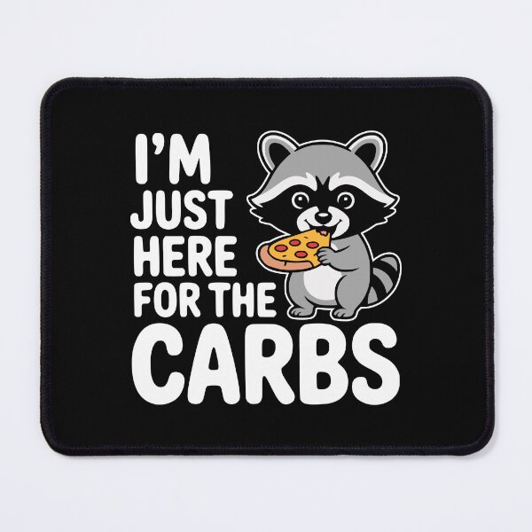 Item preview, I'm Just Here For The Carbs! Funny Foodie Pun designed and sold by PMCreative.