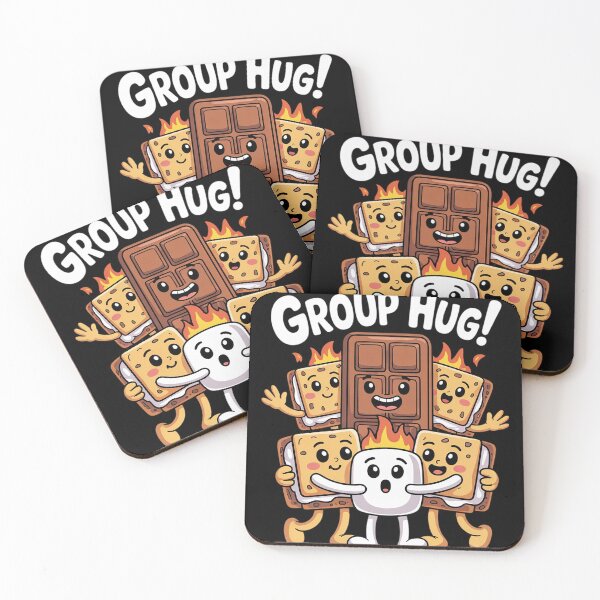 Item preview, Funny Camping Smores Group Hug Marshmallow Chocolate Camper  designed and sold by NailMolisa.