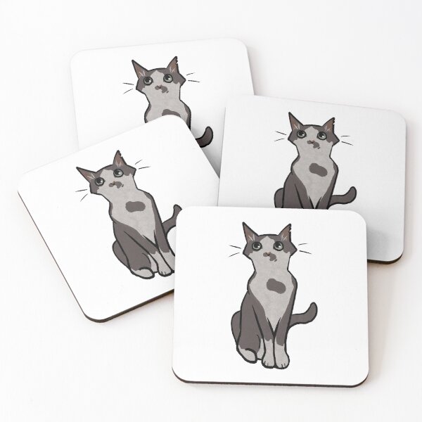 Item preview, Grey and white cat  designed and sold by cetfish.