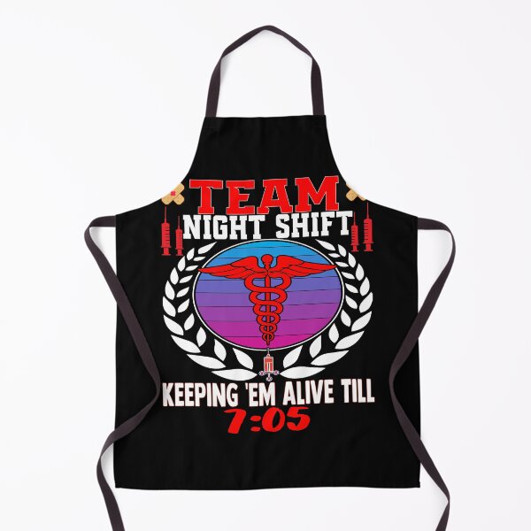Item preview, Team Night Shift Keeping Me Alive Funny Nurse Caduceus designed and sold by Nocturnal-Vines.