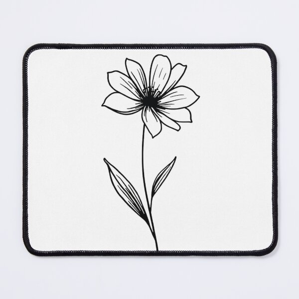 Item preview, Minimalist Single Flower Line Art Botanical Sticker designed and sold by KiValuate.