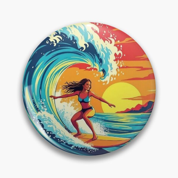 Item preview, Surfer Girls Come in Waves designed and sold by JackFreestone.