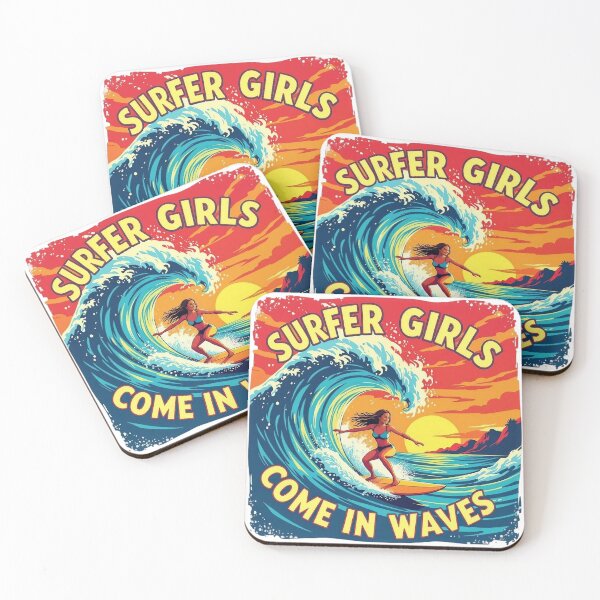 Item preview, Surfer Girls Come in Waves designed and sold by JackFreestone.