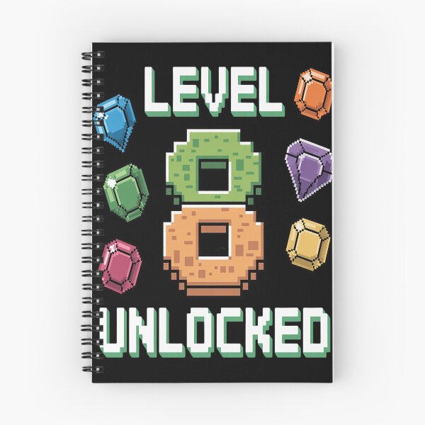 Item preview, Level 8 Unlocked Birthday - Gamer 8th Birthday  designed and sold by Lucaseinar.