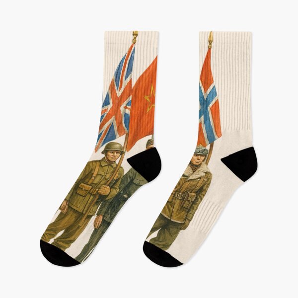 Item preview, WW2 Military Uniforms France UK USSR Greece Norway designed and sold by Retr0Tshirts.