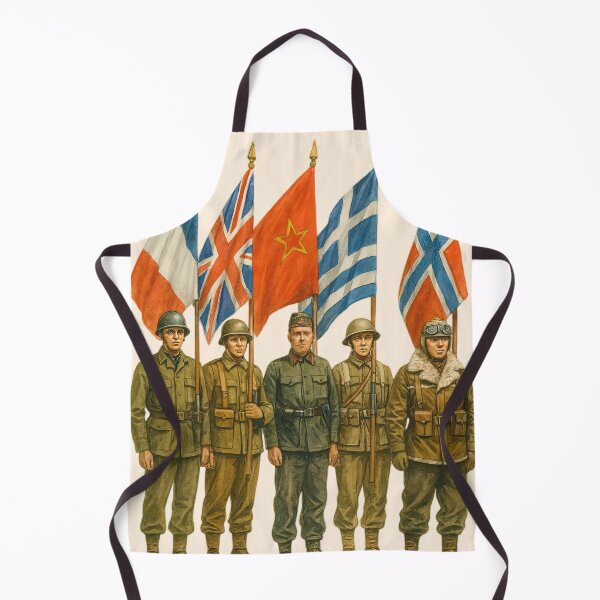 Item preview, WW2 Military Uniforms France UK USSR Greece Norway designed and sold by Retr0Tshirts.