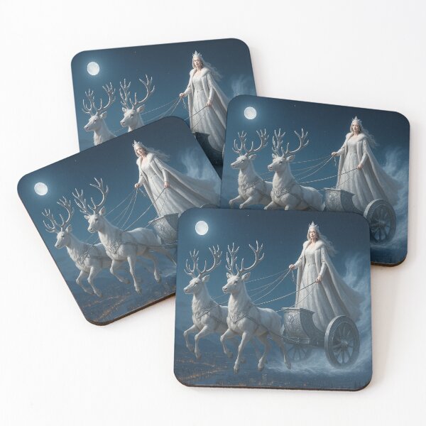 Item preview, Mistress of Winter – Night Snow Queen Flying Above the City designed and sold by ggstcraft.
