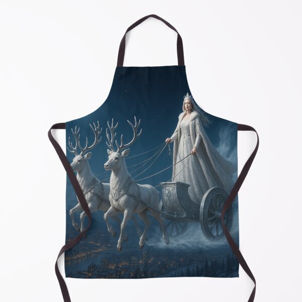Item preview, Mistress of Winter – Night Snow Queen Flying Above the City designed and sold by ggstcraft.
