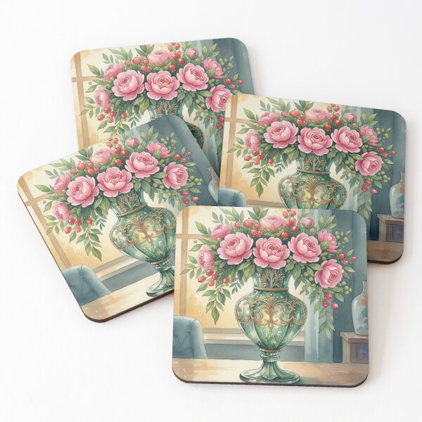 Item preview, Emerald Rose Harmony – Timeless Floral Elegance in Watercolor designed and sold by Dream Bloom Gallery.