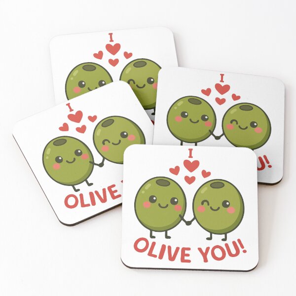 Item preview, Olive You – Cute Kawaii Olive Couple T-Shirt designed and sold by ArtiFize Store.