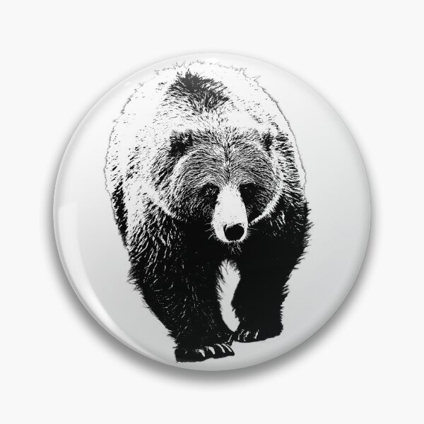 Item preview, Grizzly Bear Sticker, Mask and more.   Bear on the move designed and sold by Goldmedaldesign.